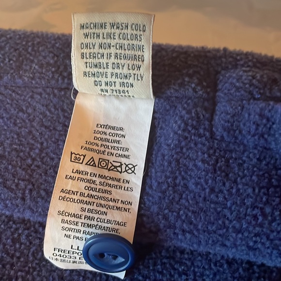 L.L. Bean Plus Size 3X Blue/Red Plaid Fleece Lined Long Sleeve “Shacket” - Picture 8 of 13